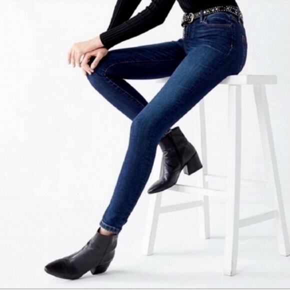 BDG Urban Outfitters Twig High Rise Dark Wash Skinny Jeans Size 27 - Picture 1 of 6